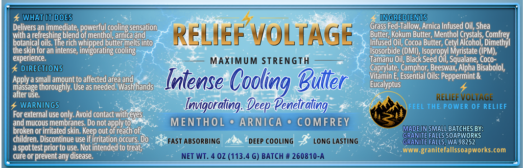 Relief Voltage - Intense Cooling Butter