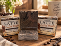 Vanilla Latte w Caramel Swirl Soap - 100% Goat Milk