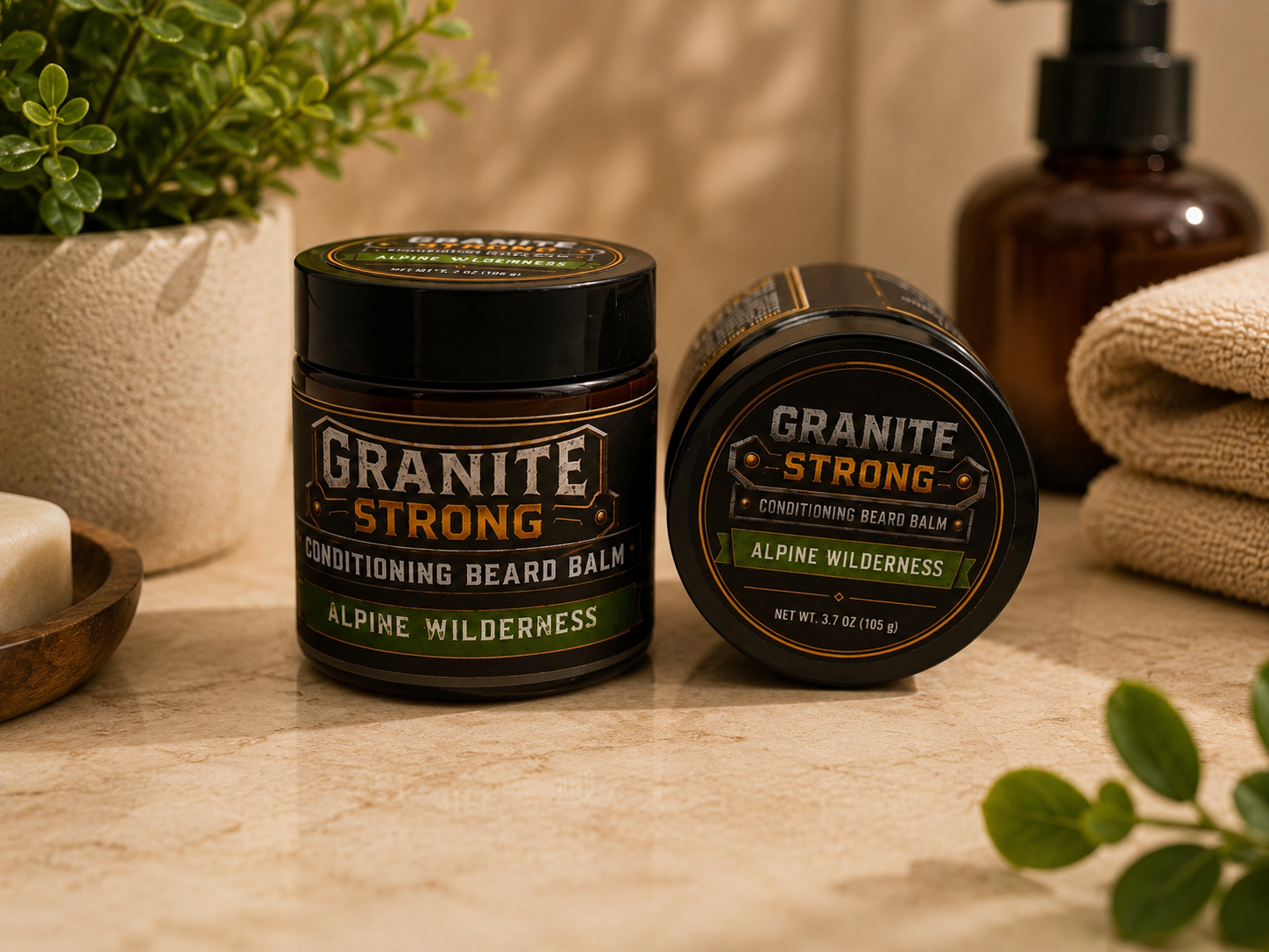 Granite Strong - Conditioning Beard Balm - Alpine Wilderness Scent