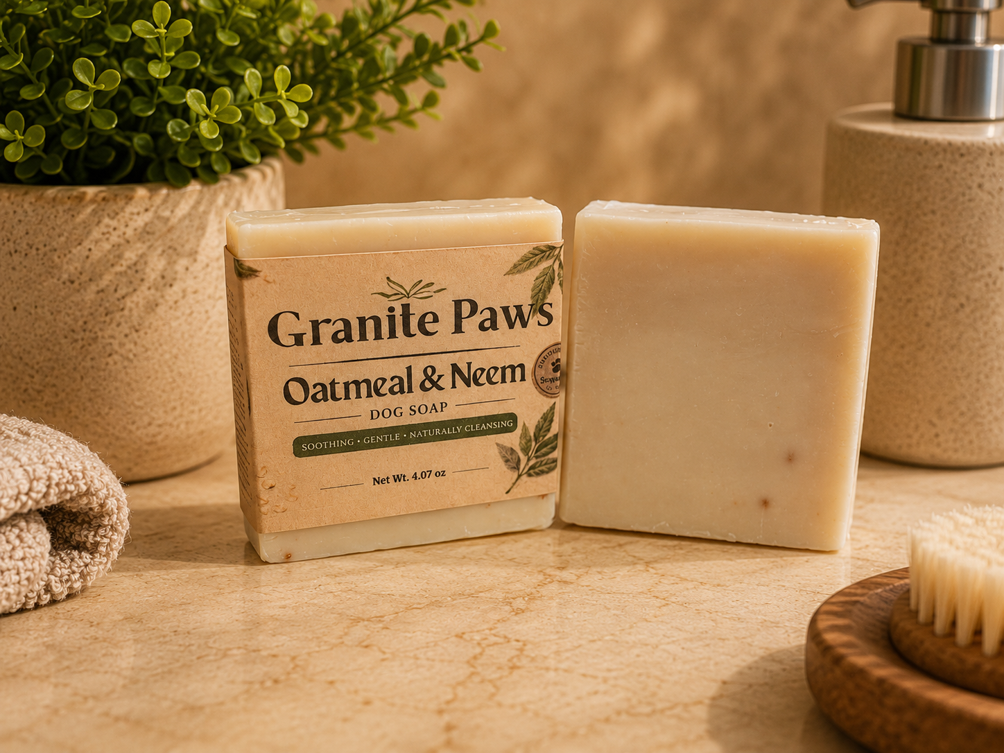 Granite Paws: Oatmeal & Neem Dog Soap