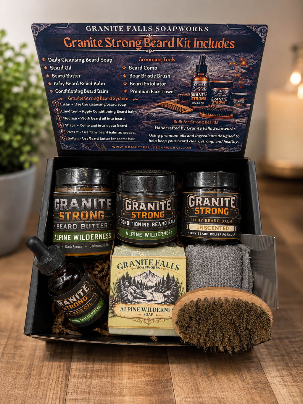 Granite Strong Beard kit  Alpine Wilderness
