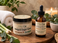 New U Advanced Skincare - Post Shower Oil & Sugar Scrub Set - Lemongrass & Eucalyptus
