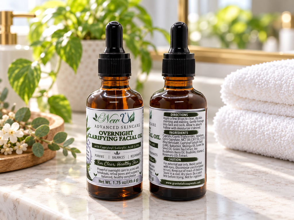 New U Advanced Skincare - Overnight Clarifying Facial Oil