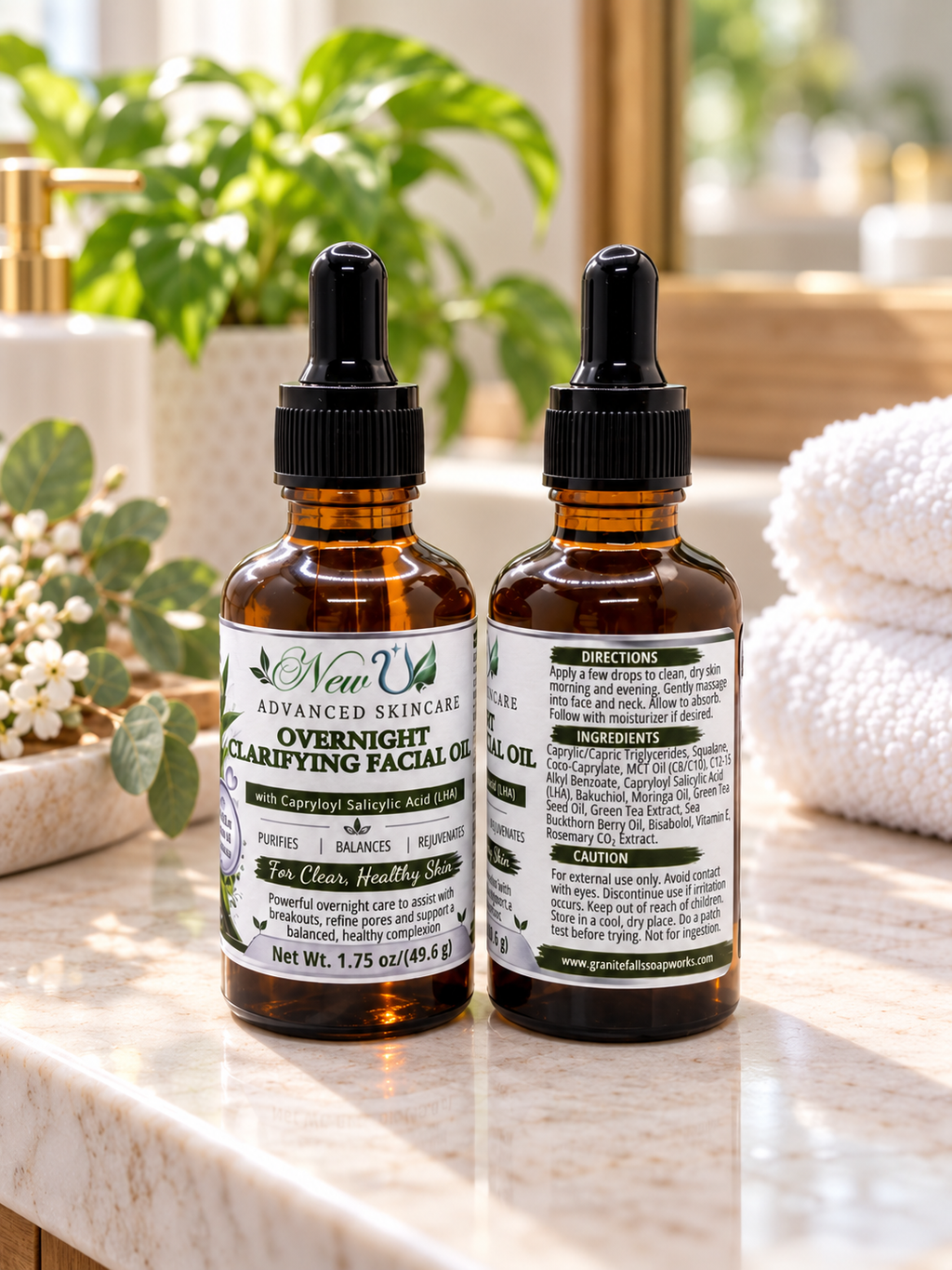New U Advanced Skincare - Overnight Clarifying Facial Oil