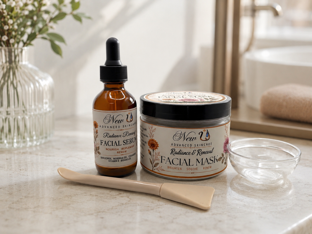 New U Advanced Skincare - Facial Mask & Facial Serum Kit