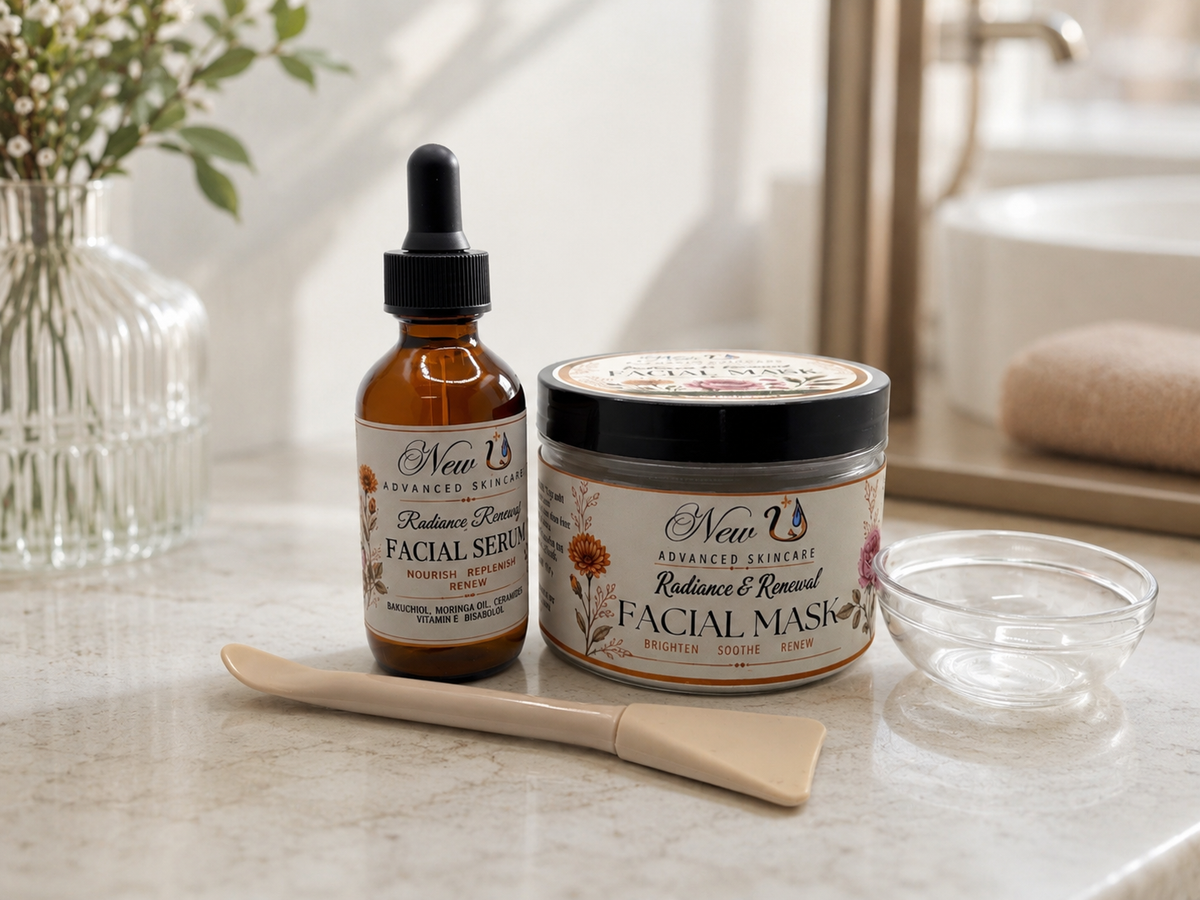 New U Advanced Skincare - Facial Mask & Facial Serum Kit