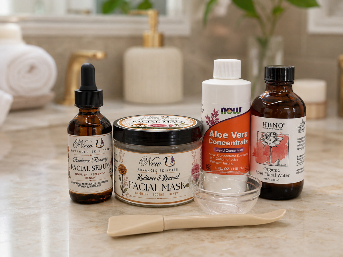 New U Advanced Skincare - Facial Mask & Facial Serum Kit