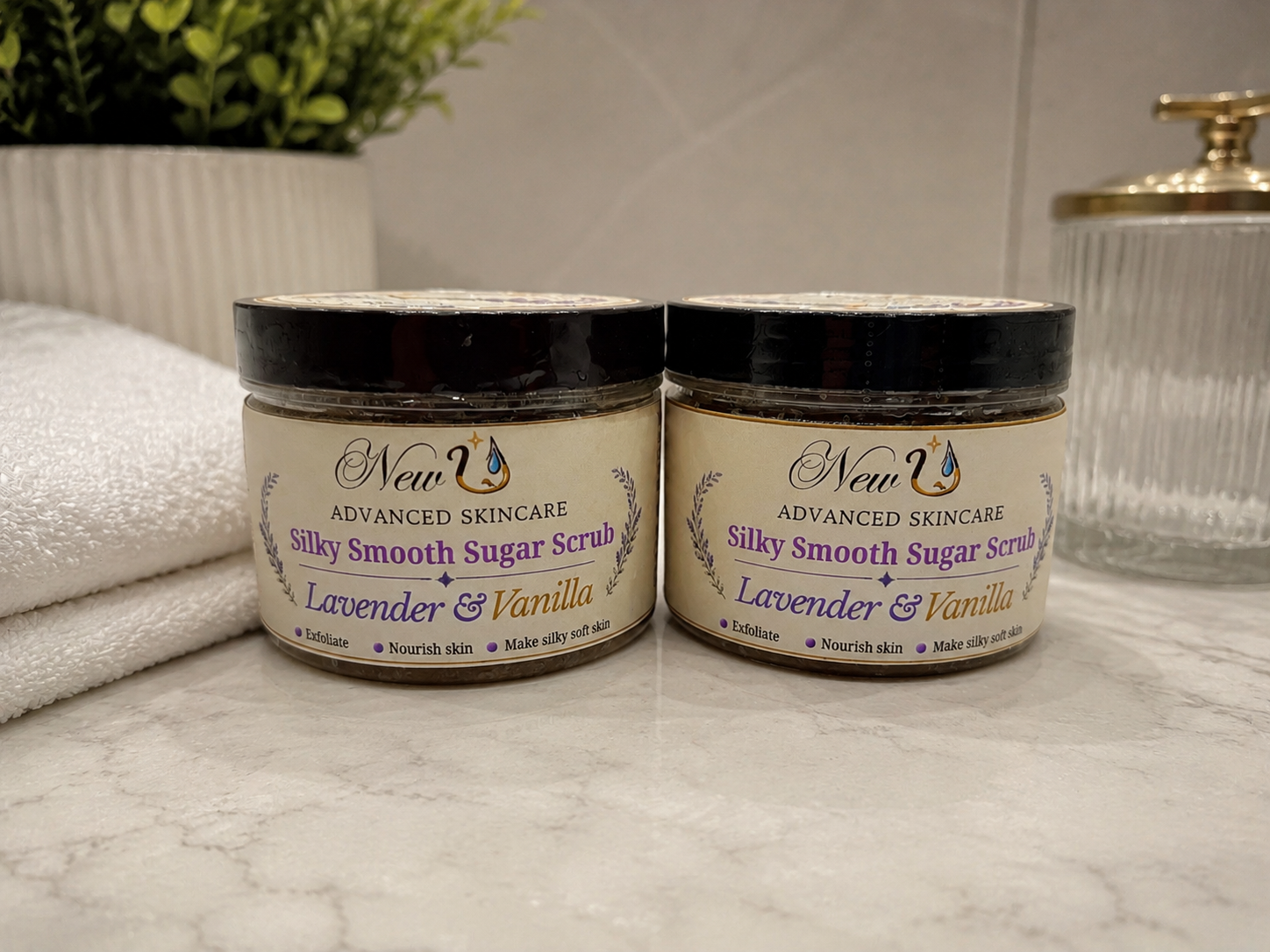 New U Advanced Skincare - Silky Smooth Sugar Scrub - Lavender & Vanilla