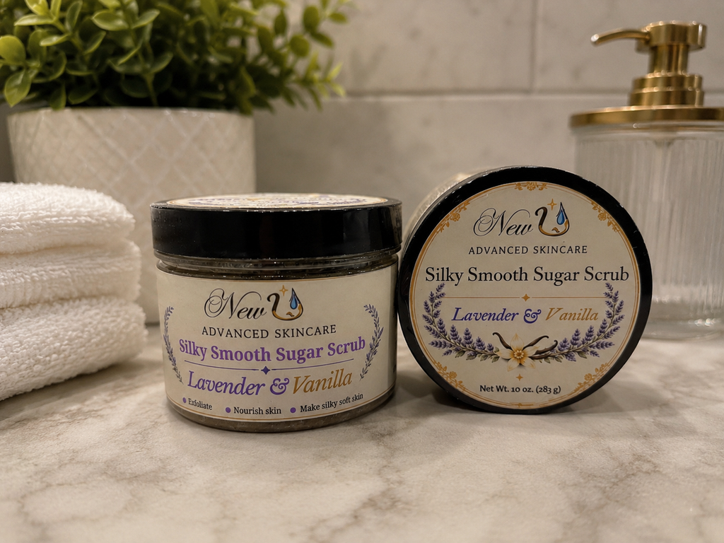 New U Advanced Skincare - Silky Smooth Sugar Scrub - Lavender & Vanilla